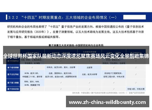 全球世界杯国家队最新动态深度速览聚焦赛场风云变化全景前瞻集锦